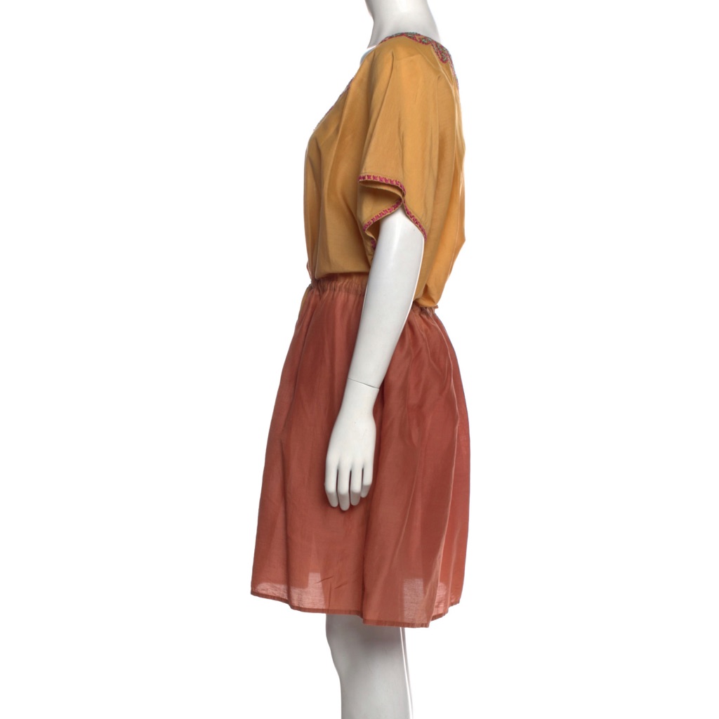 Matta V-Neck Embroidery Mini Bohemia Festival Dress — image 5 of 8
